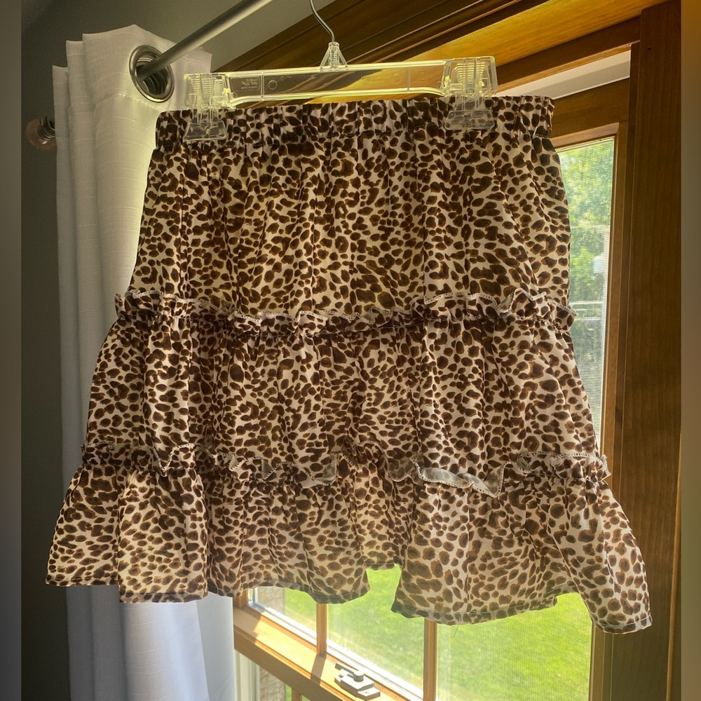 Leopard Print Skirt